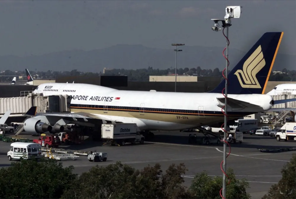 Chiếc Boeing 747 của Singapore Airlines...