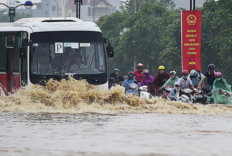 Mưa lớn có khả năng gây ngập ở Hà Nội.