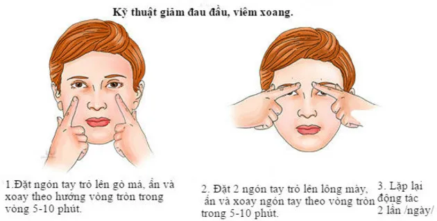 Cách chữa đau đầu, viêm xoang theo Shiatsu