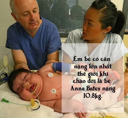 Em bé có cân nặng lớn nhất thế giới khi chào đời