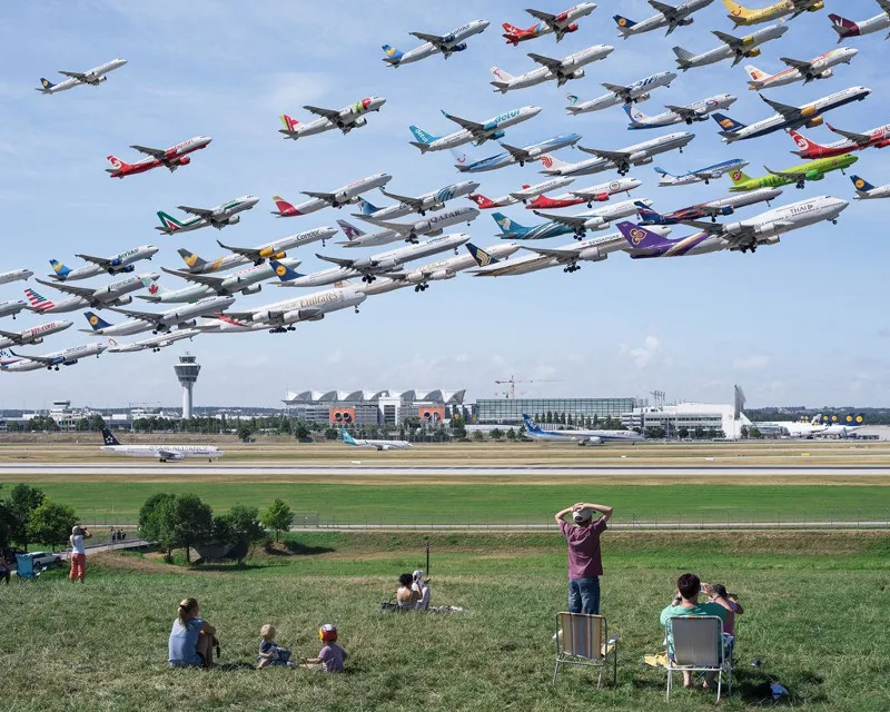 Một bức ảnh khác tại Flughafen Muchen, tại Munich, Đức.