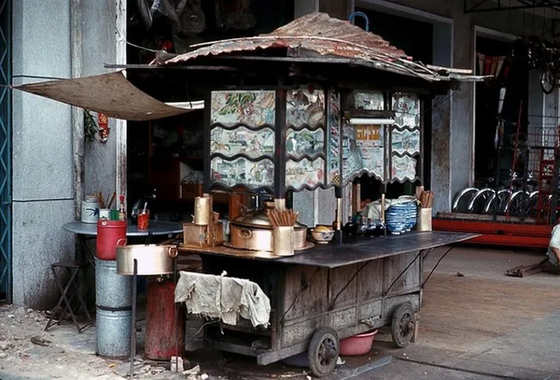 Những gánh hàng rong thế này xuất hiện nhiều vô kể.