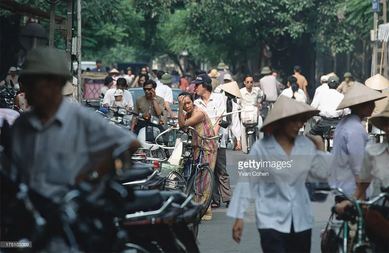 Giờ cao điểm trên một tuyến phố.