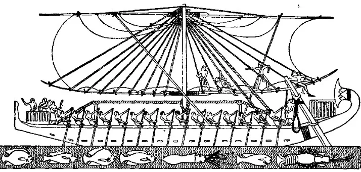 Thuyền của Hatshepsut.