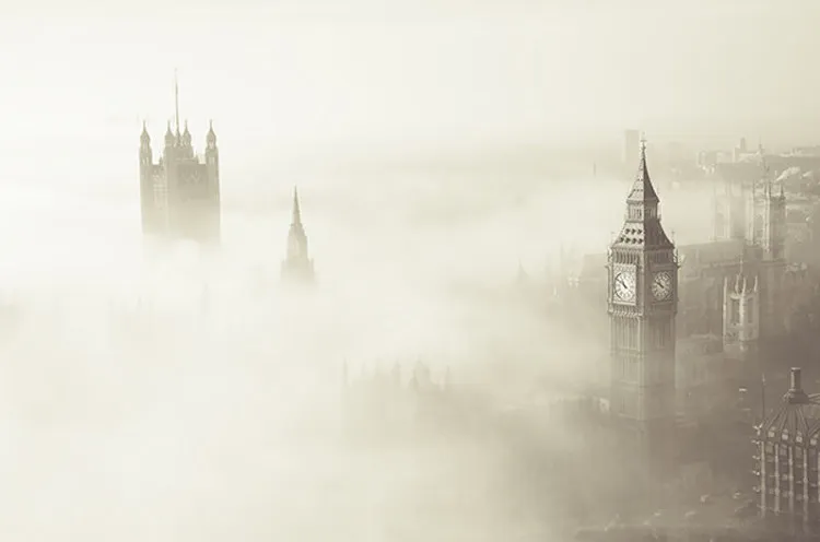 Sương mù "sát thủ" bao trùm London vào năm 1952.