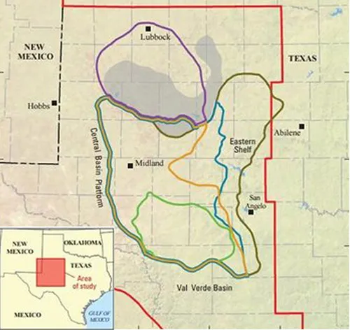 Mỏ dầu mới được phát hiện ở khu vực Midland Basin Wolfcamp, bang Texas.