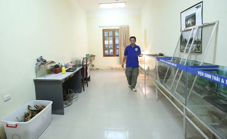 Theo nhân viên tại Trạm này, thằn lằn cá sấu là loài động vật biến nhiệt nên nuôi không dễ