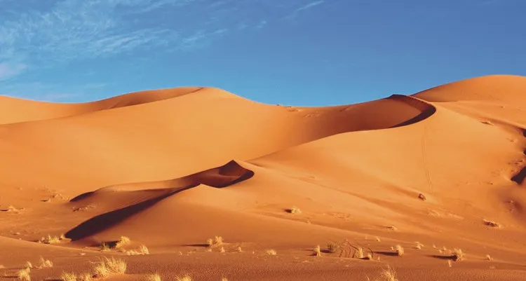 Sa mạc Sahara là một trong những nơi khô hạn nhất Trái Đất.