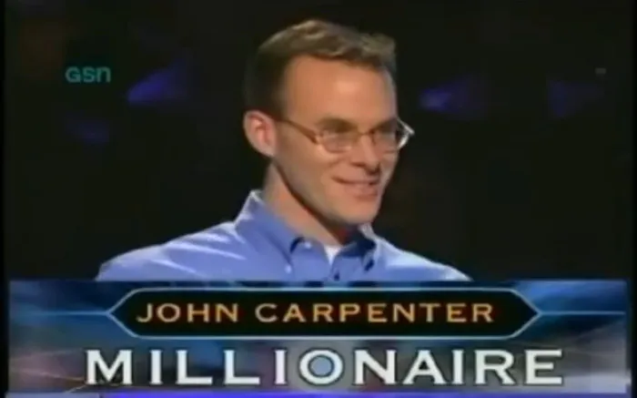 John Carpenter trở thành người chơi đầu tiên lập nên kỷ lục trong gameshow "Ai là triệu phú" tại Mỹ và trên toàn thế giới.