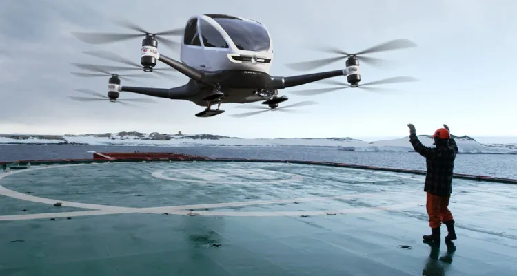 EHang 184, được giới thiệu tại triển lãm CES 2016 là một thiết bị bay thú vị.