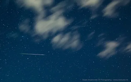 Hình ảnh mưa sao băng Perseid năm 2016.