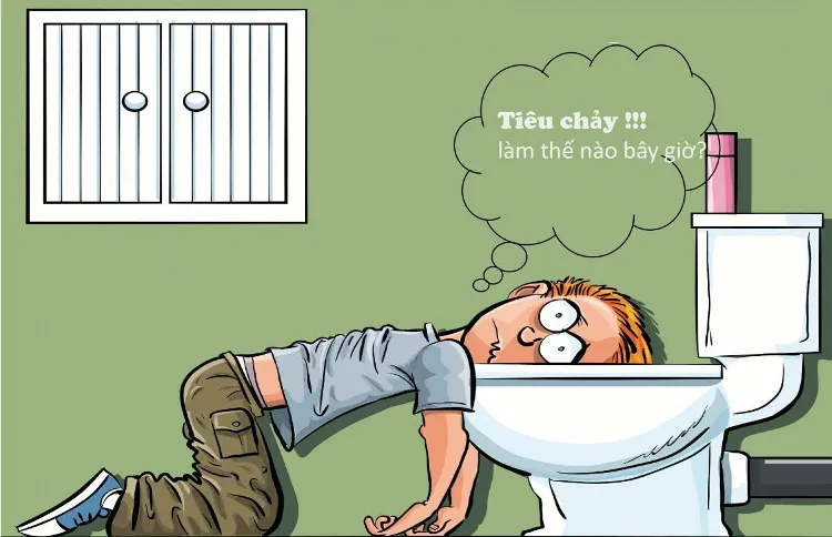 Người bị tiêu chảy nên uống nhiều nước.