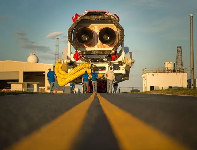 Tên lửa ATK Antares của NASA tại Virginia hôm 13/10.