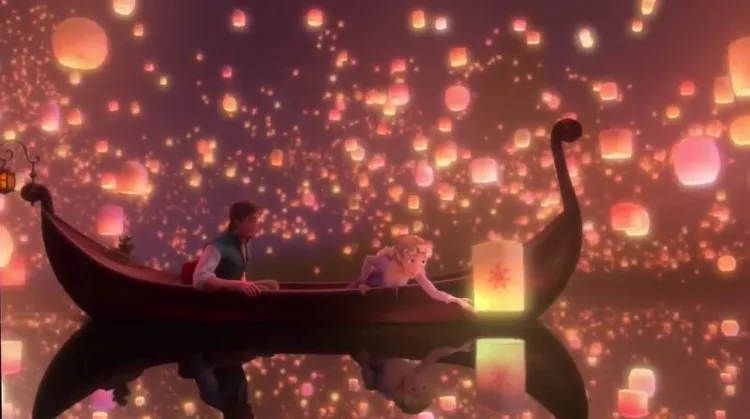 Bối cảnh trong bộ phim Tangled - Cô gái tóc mây.