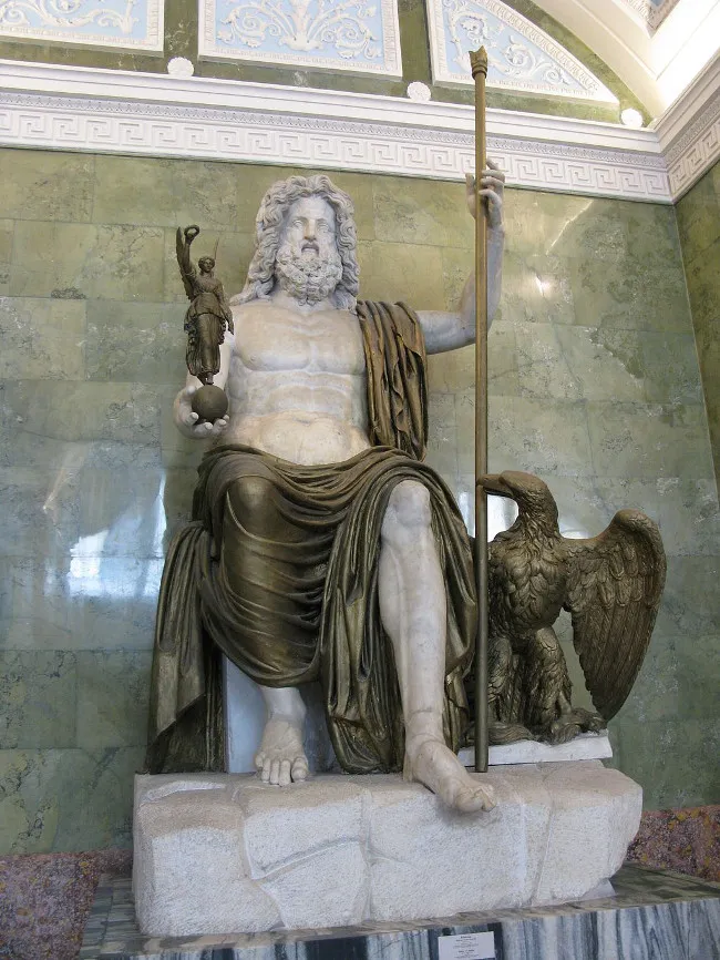 Thần Zeus là con của Kronos và Rhea.