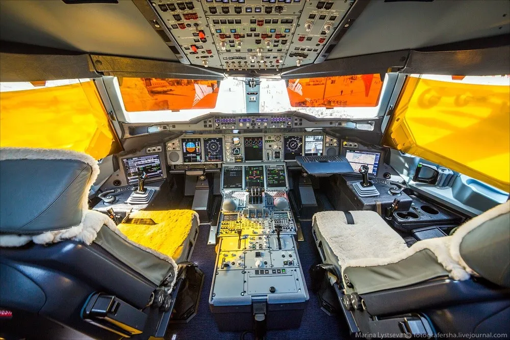 Buồng lái của A380.