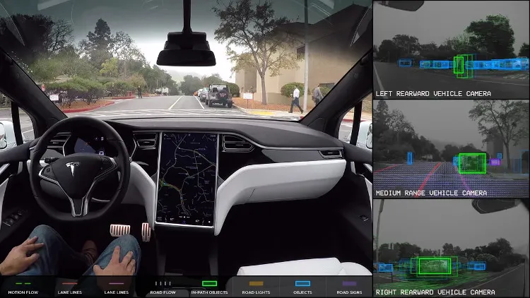 Tesla trang bị hệ thống tự lái trên tất cả các dòng xe của hãng.