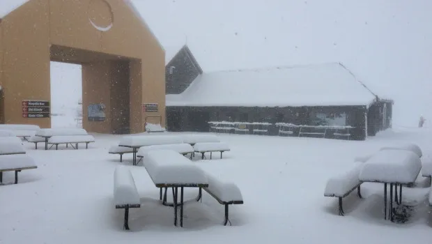 Cardrona Alpine Resort bị bao phủ lớp tuyết dày 30cm.