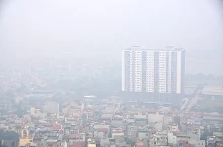 Sương mù xuất hiện ở Hà Nội vào sáng nay.