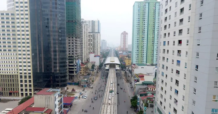 Ga Văn Quán (quận Hà Đông) dự kiến là một trong những điểm có lượng hành khách lớn bởi nơi đây mật độ nhà cao tầng dày đặc.