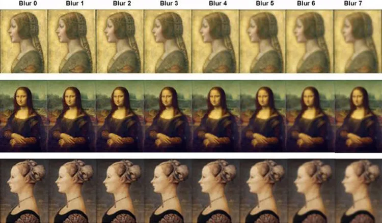 Đội nghiên cứu đã dịch chuyển miệng của nàng Mona Lisa theo nhiều góc độ khác nhau