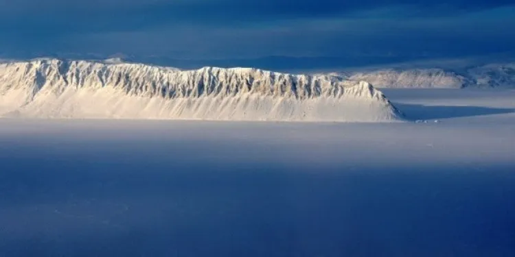 Eo biển Eureka ở đảo Ellesmere ở Bắc Cực thuộc Canada trong một bức ảnh khảo sát của NASA ngày 25/3/2014.
