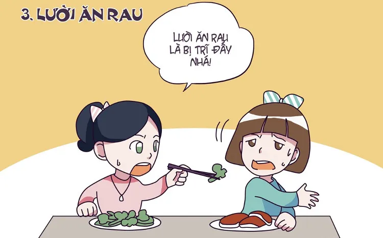 Lười ăn rau