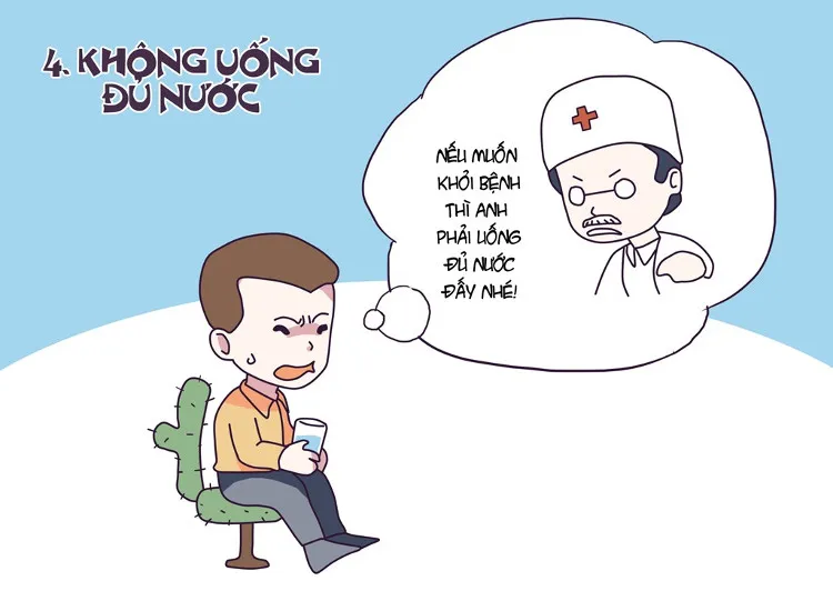 Không uống đủ nước