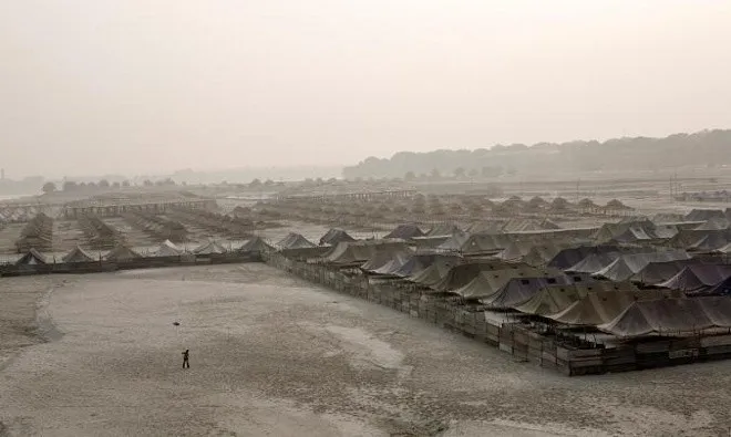 Thành phố lều được dựng lên ở Allahabad, Ấn Độ