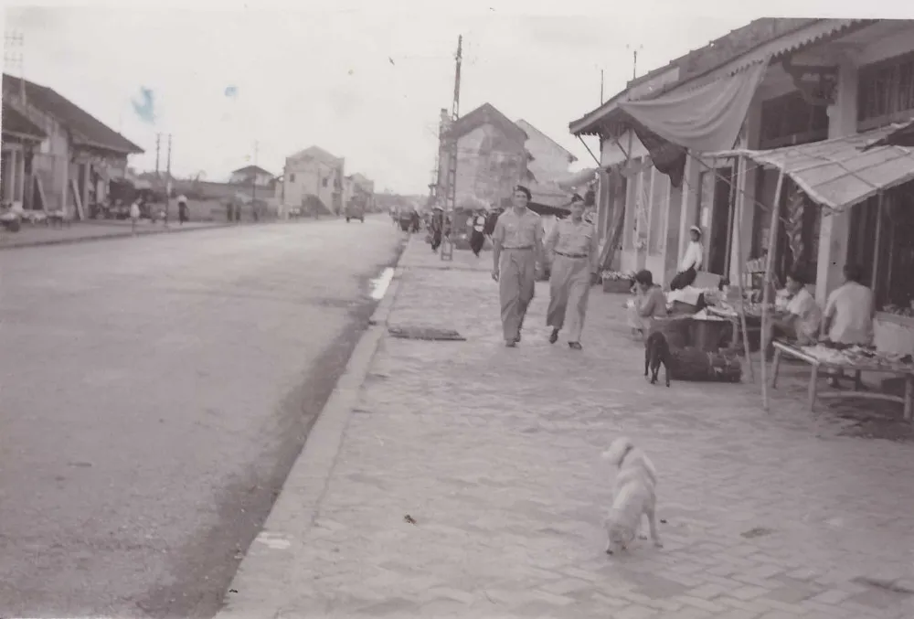 Đường phố ở thị trấn Gia Lâm.