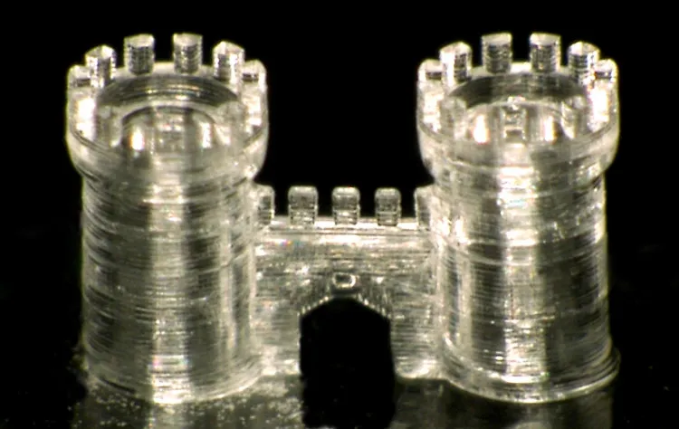 Một sản phẩm thủy tinh được in 3D thành công.