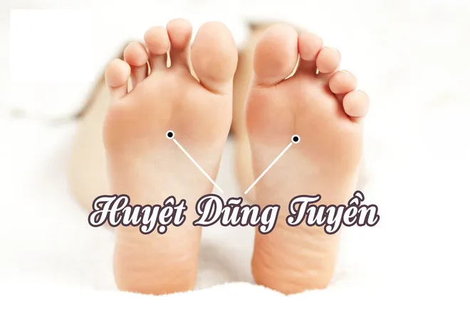 Huyệt Dũng tuyền.