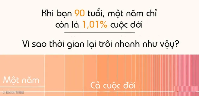 Con người nhận thức thời gian trôi qua tương đương với lượng thông tin chúng ta tiếp nhận được.